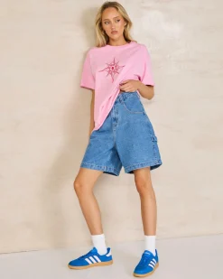 Best Emilie Workwear Short Women Denim|Bottoms