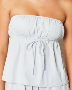 Sets|Tops*Ava And Ever Emma Cupro Tube Top Baby Blue