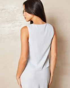 Online Emmi Cupro Tie Front Vest Women Sets|Tops