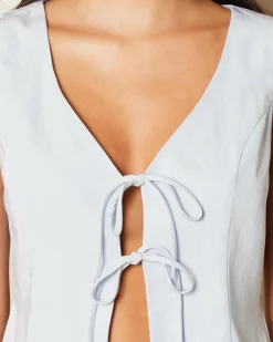 Online Emmi Cupro Tie Front Vest Women Sets|Tops