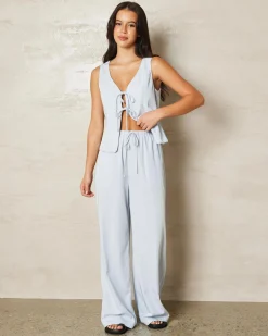 Online Emmi Cupro Tie Front Vest Women Sets|Tops