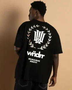 Tops & T-Shirts*Wndrr Emperor Box Fit T-Shirt Black