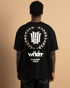 Tops & T-Shirts*Wndrr Emperor Box Fit T-Shirt Black