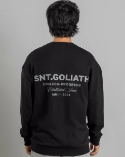 Hoodies & Sweatshirts*St. Goliath Endless Sweatshirt Washed Black