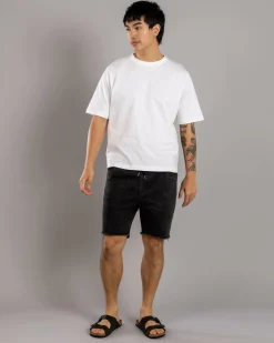 Denim|Shorts & Bottoms*Skylark Ensnare Elastic Waist Shorts Washed Black