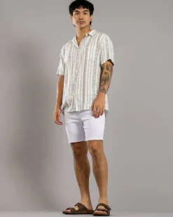 Denim|Shorts & Bottoms*Skylark Ensnare Elastic Waist Shorts Optic White