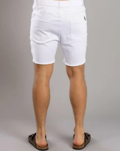 Denim|Shorts & Bottoms*Skylark Ensnare Elastic Waist Shorts Optic White