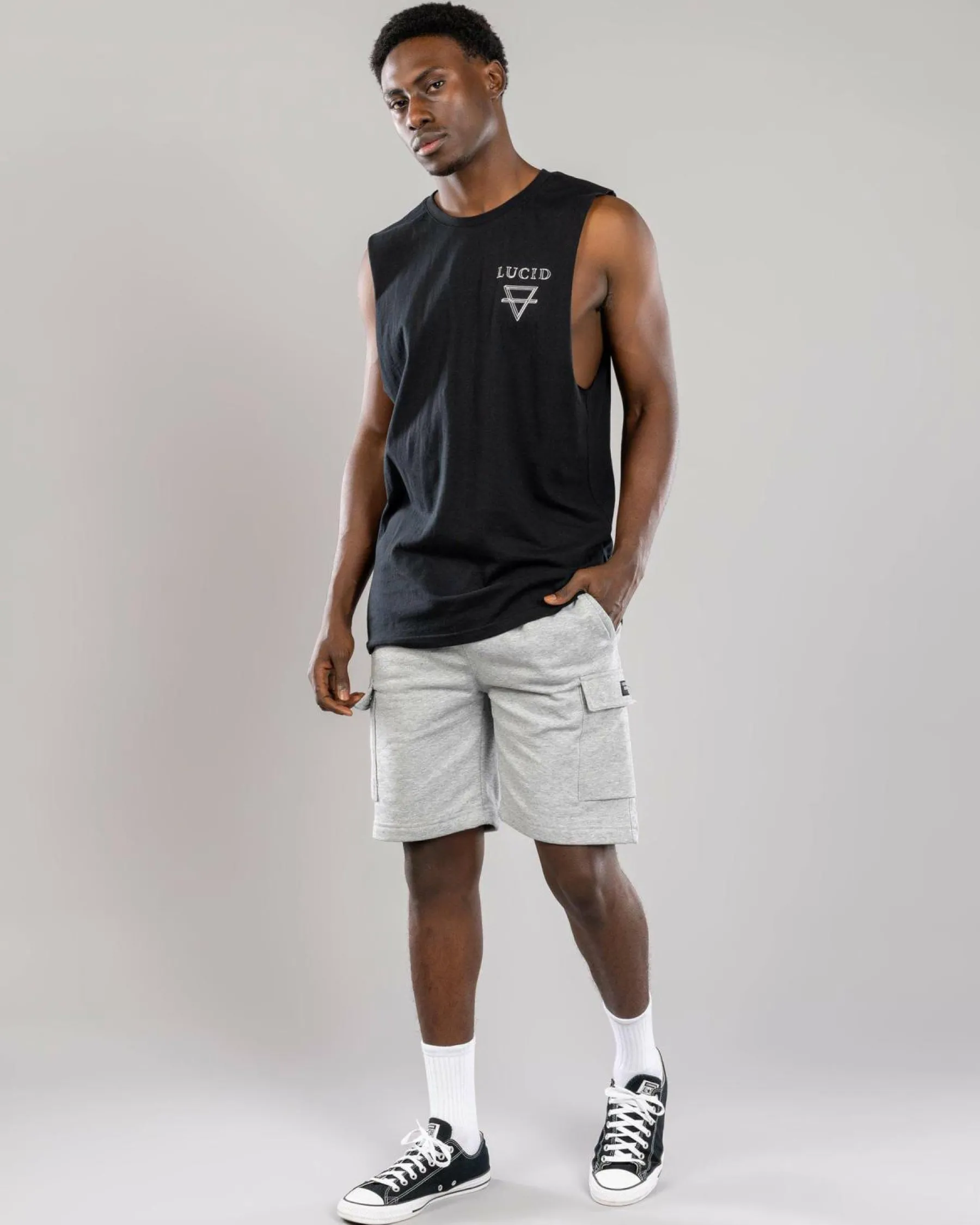 Tops & T-Shirts*Lucid Envelop Muscle Tank Black