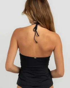 Bikinis*Topanga Enya Tankini Top Black