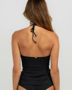 Bikinis*Topanga Enya Tankini Top Black