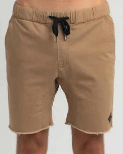 Shorts & Bottoms*Skylark Erase Drop Crotch Walk Shorts Dark Sand