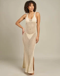 Sale Erin Crochet Cover Up Women Beach Covers & Overswim