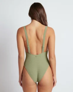 One Pieces*Roxy Essaouira One Piece Swimsuit Oil Green