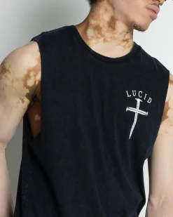 Tops & T-Shirts*Lucid Essence Muscle Tank Navy Acid