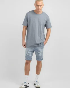 Tops & T-Shirts*Lucid Essential 2.0 T-Shirt Steel Blue