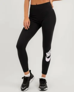 Activewear*Nike Essential Logo Leggings Black/white