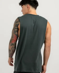 Tops & T-Shirts*Lucid Essential Muscle Tank Petrol