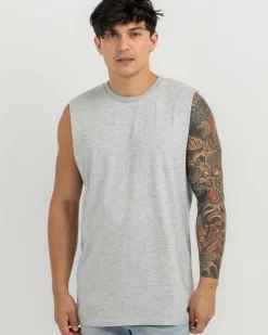 Tops & T-Shirts*Lucid Essential Muscle Tank Light Grey Heather