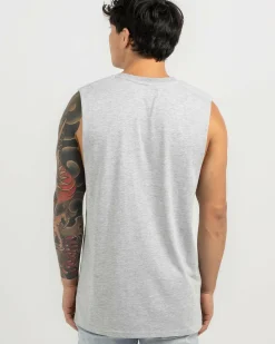 Tops & T-Shirts*Lucid Essential Muscle Tank Light Grey Heather