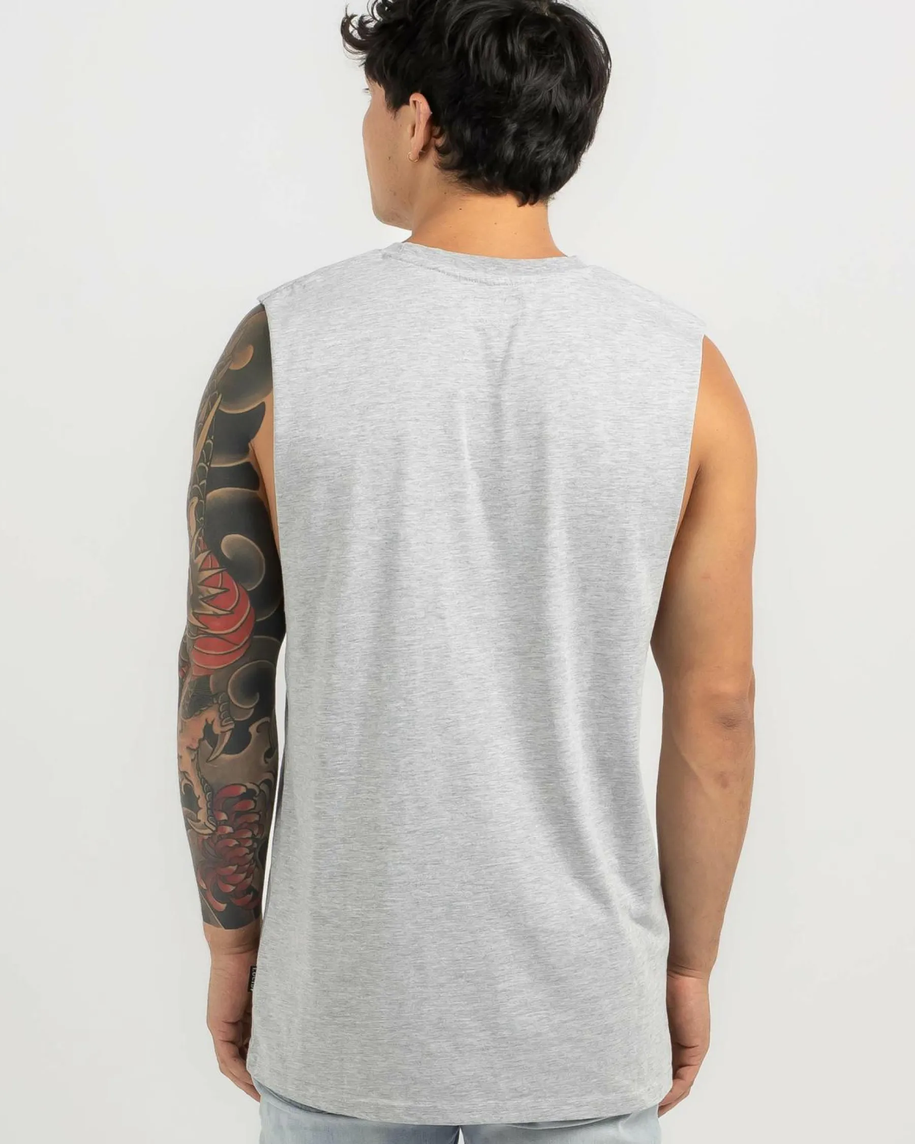 Tops & T-Shirts*Lucid Essential Muscle Tank Light Grey Heather