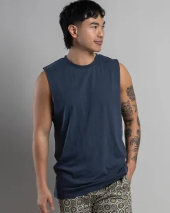 Tops & T-Shirts*Lucid Essential Muscle Tank Midnight Blue