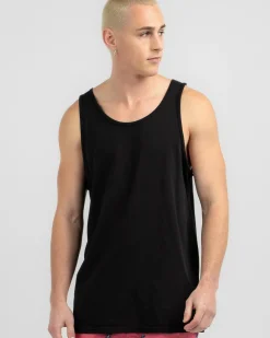 Tops & T-Shirts*Lucid Essential Singlet Black Wash