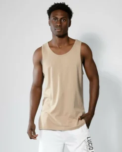 Tops & T-Shirts*Lucid Essential Singlet Sand