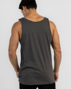 Tops & T-Shirts*Lucid Essential Singlet Charcoal