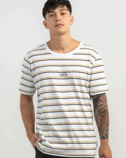 Tops & T-Shirts*Lucid Essential Stripe T-Shirt White