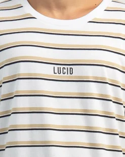 Tops & T-Shirts*Lucid Essential Stripe T-Shirt White