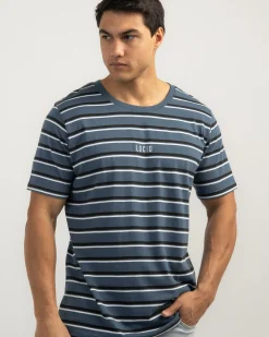 Tops & T-Shirts*Lucid Essential Stripe T-Shirt Slate