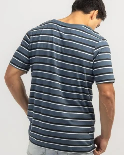 Tops & T-Shirts*Lucid Essential Stripe T-Shirt Slate