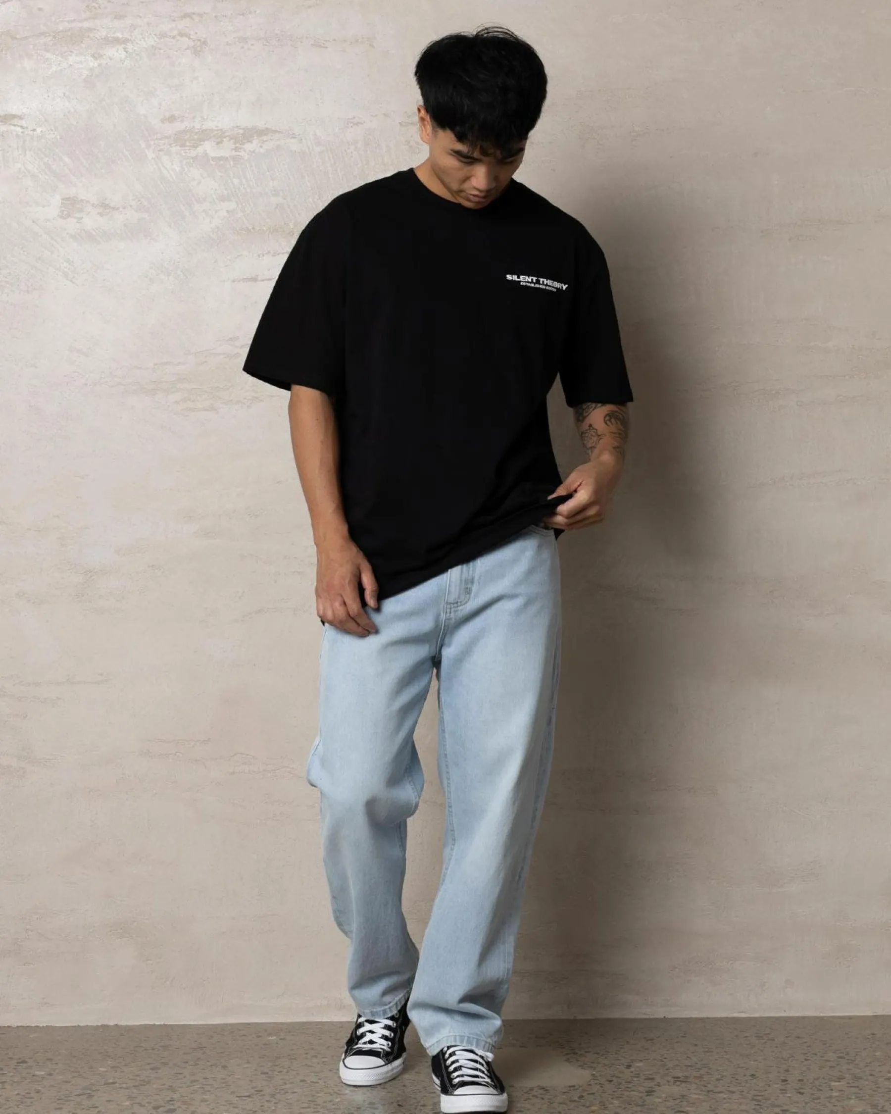 Tops & T-Shirts*Silent Theory Essential Theory T-Shirt Black