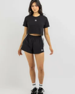 Activewear|Bottoms*adidas Essentials 3 Stripe Woven Shorts Black/white