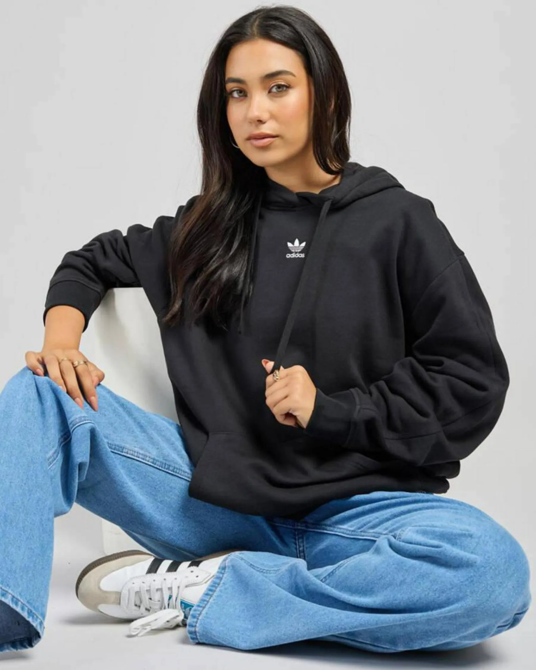 Best Essentials Loose French Terry Hoodie Women Jumpers & Hoodies