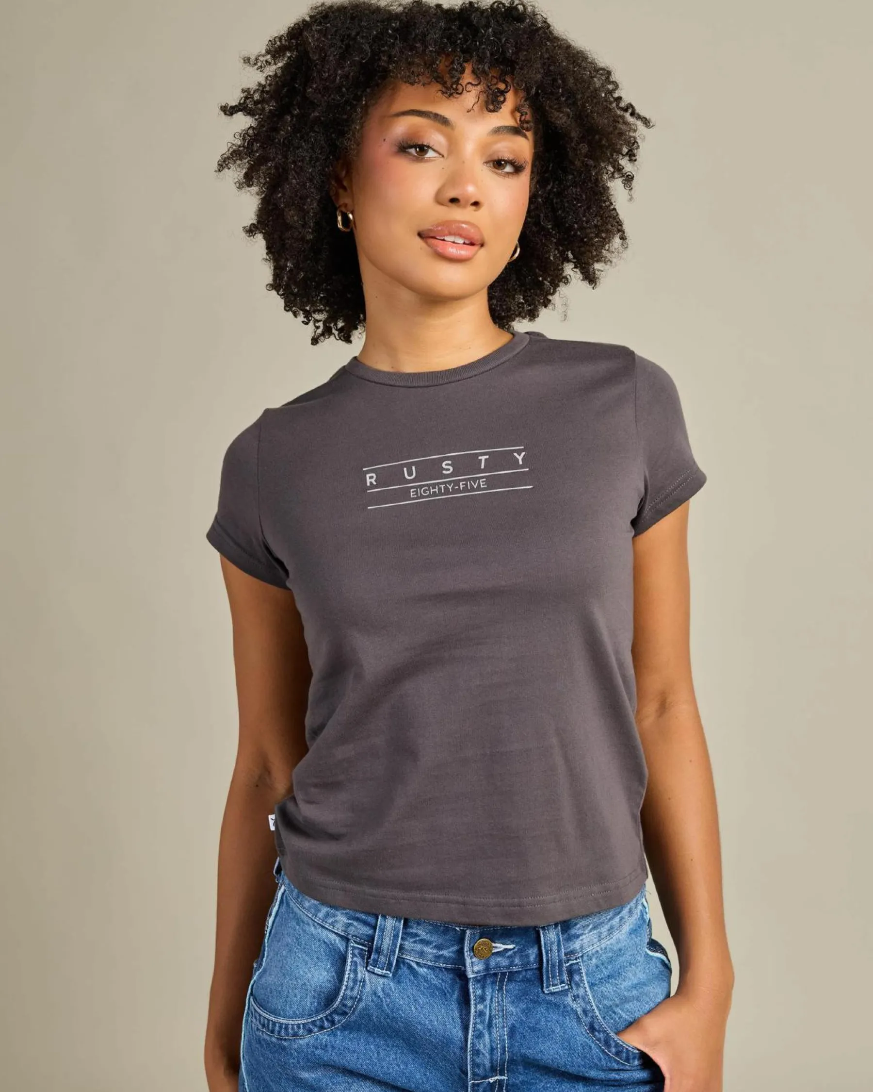 Online Essentials Skimmer Baby Tee Women Tops