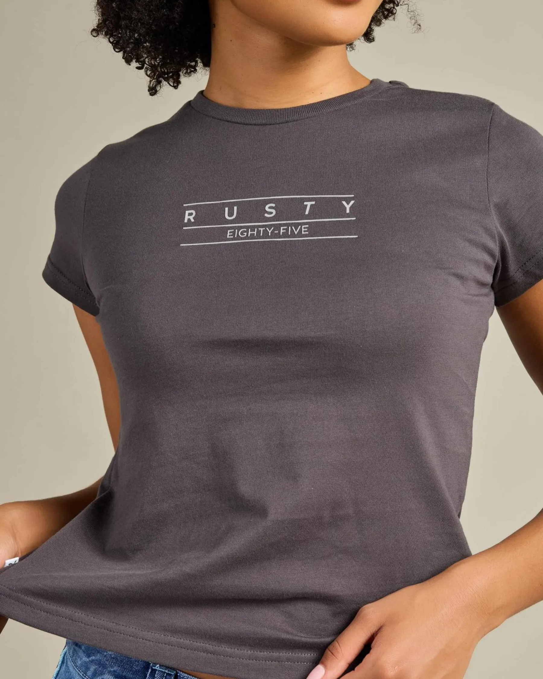 Online Essentials Skimmer Baby Tee Women Tops