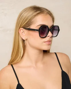 Sunglasses*Indie Eyewear Estelle Sunglasses Black/smoke