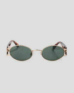 Sunglasses*Indie Eyewear Ester Sunglasses Gold/brown Demi