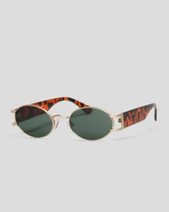 Sunglasses*Indie Eyewear Ester Sunglasses Gold/brown Demi