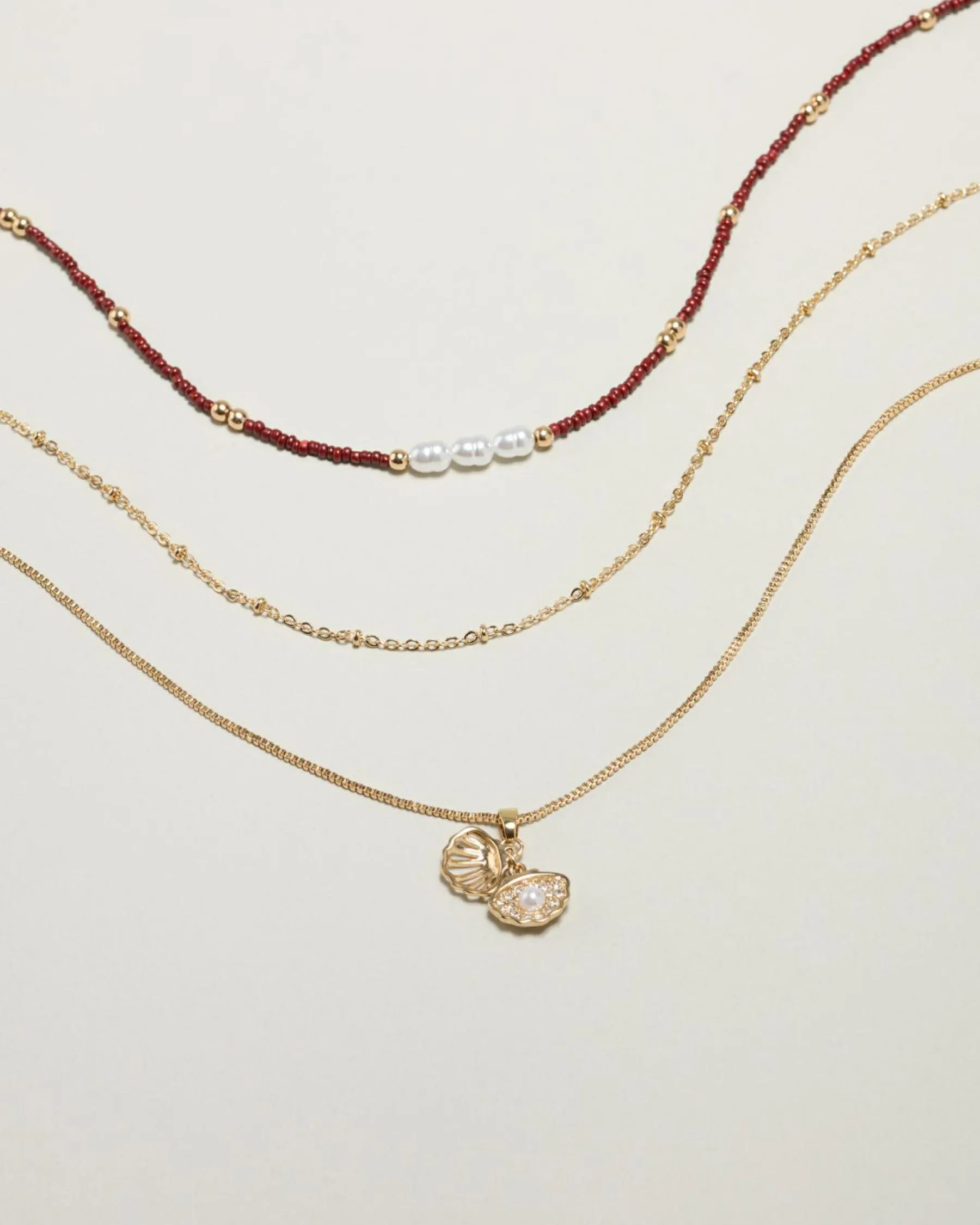 Jewelry|Jewelry*Karyn In LA Esther Necklace Pack Gold/choc