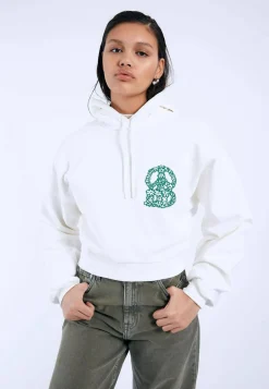 Jumpers & Hoodies*Dr Denim Ethel Hoodie Off White Small Dd Peace