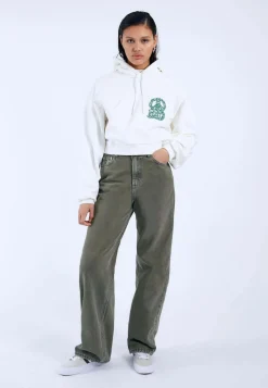 Jumpers & Hoodies*Dr Denim Ethel Hoodie Off White Small Dd Peace