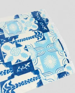 Beach Accessories & Towels*Topanga Euphoria Beach Towel Off White/blue/multi Print