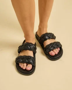 Slides*Ava And Ever Eve Slide Sandals Black
