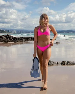 Bikinis*Topanga Evelyn High Cut Bikini Bottom Pink Punch
