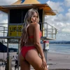 Bikinis*Topanga Evelyn High Cut Bikini Bottom Chilli Red