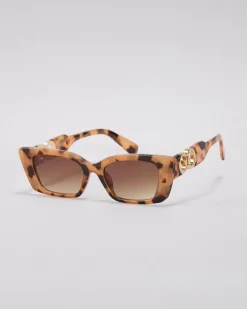 Sunglasses*Indie Eyewear Evelyn Sunglasses Milky Tort/gd Brn