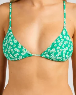 Best Ever Floral Sliding Triangle Bikini Top Women Bikinis