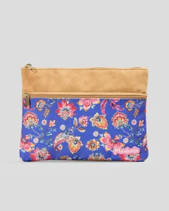 Pencil Cases & Stationery|Pencil Cases & Stationery*Mooloola Everleigh Large Pencil Case Blue/pink